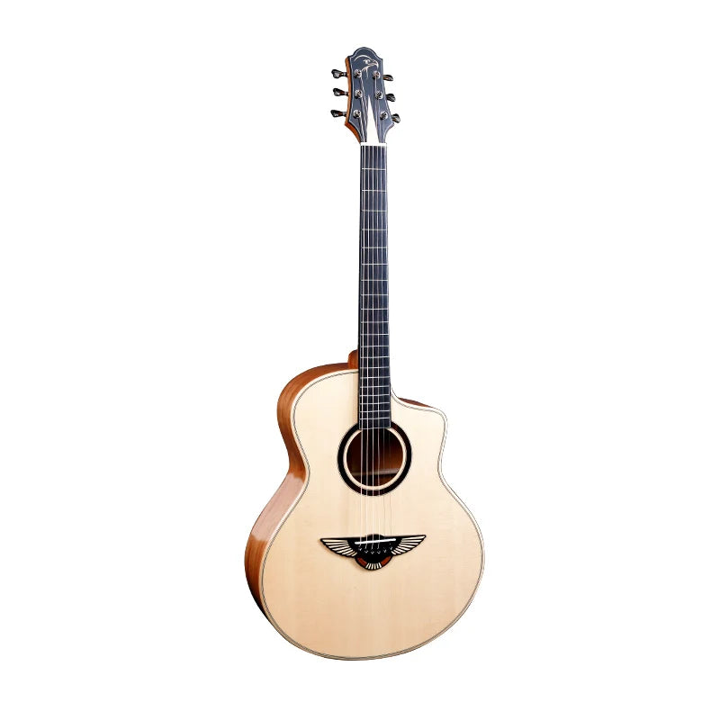 MUXIKA C5-F 40-inch High-Quality Acoustic Guitar Solid Spruce Top