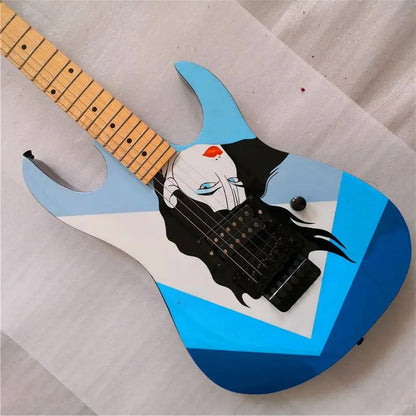 22 Frets 6 String Hand Painting Electric Guitar